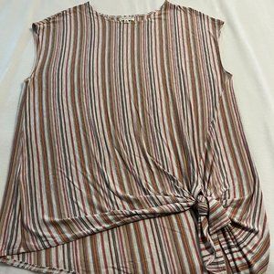 Stretch Max Studio Sleeveless Top with side tie Size 1x